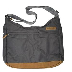 Columbia Classic Outdoor Shoulder Bag Gray Brown Unisex Crossbody Utility NWT
